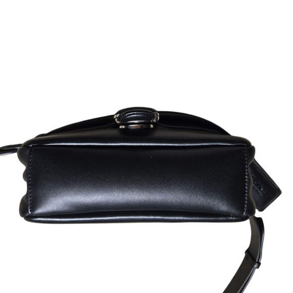 Coach Pillow Tabby Shoulder Bag 20 Black Nappa Leather with Silver Hardware - Picture 7 of 13